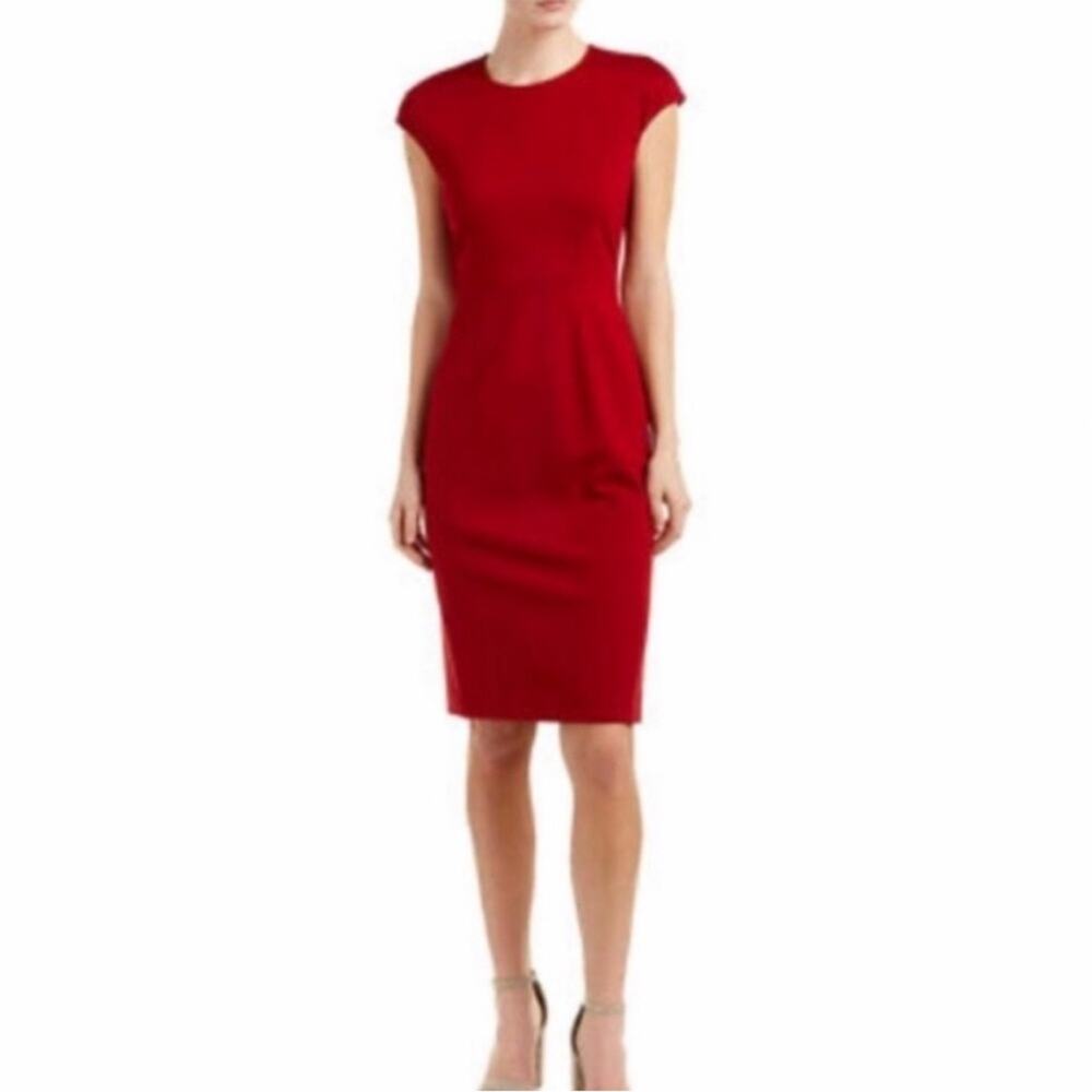 NWT Diane von Furstenberg Hadlie Sheath Dress red sz 8